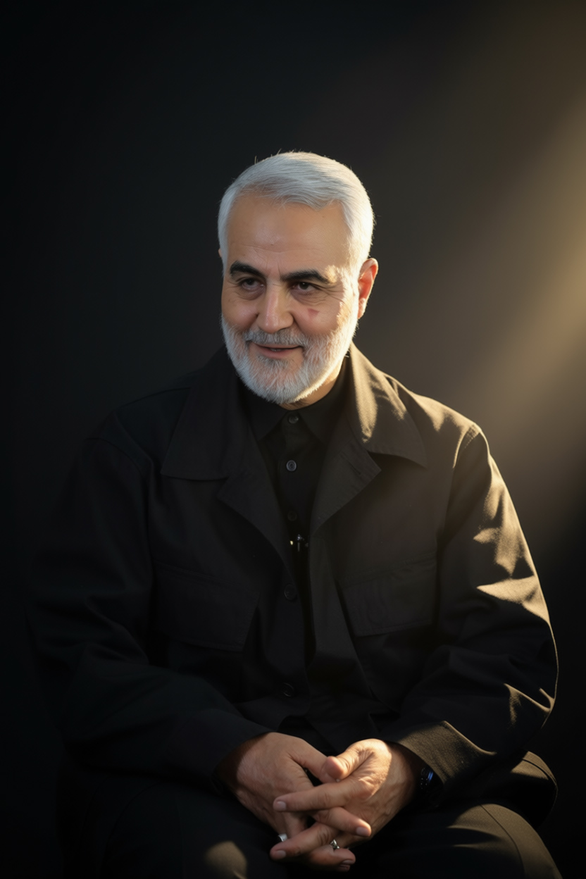 تصویرسازی شهید حاج قاسم سلیمانی